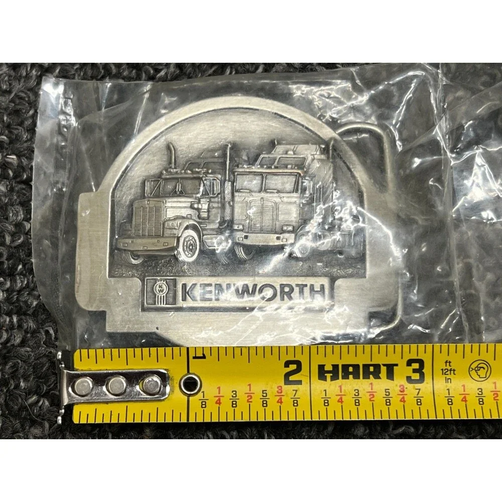 Kenworth Semi Truck Belt Buckle Tonkin USA C-42 - NOS Vintage 1985